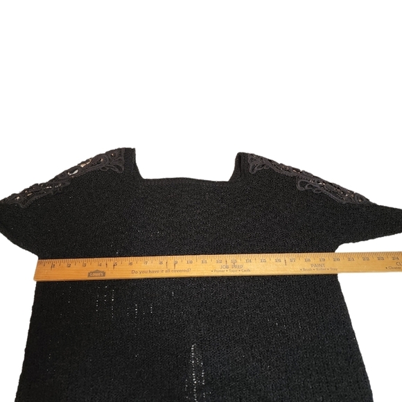 IRIS knitted black sweater. - Picture 15 of 16